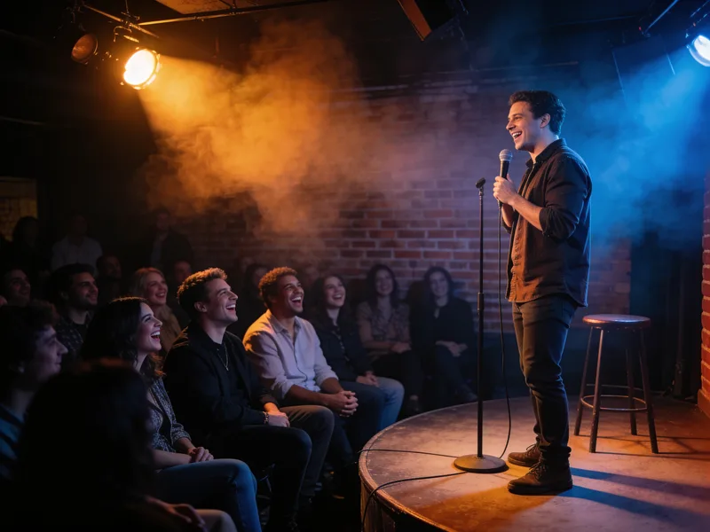 Guest transformed into a comedy lead on a bright set