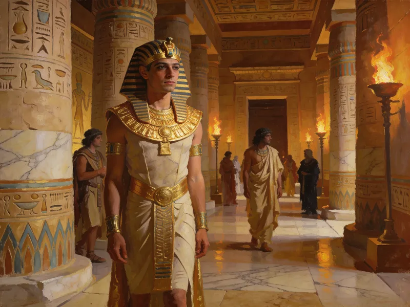 A guest transformed into an Egyptian queen