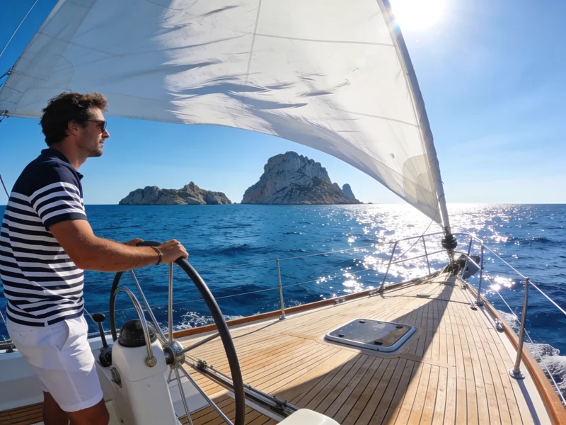 Guest transformed into a sailor on a day at sea