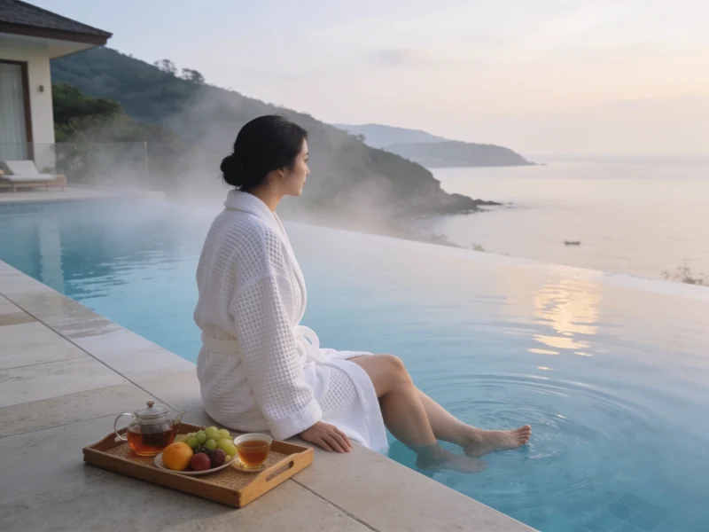 Guest transformed into a guest at a spa retreat